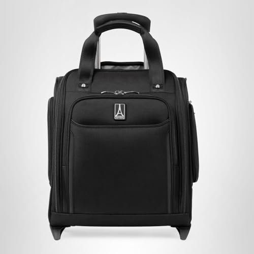 Travelpro Crew Classic Lightweight Softside Luggage, Rolling Underseat Carry on Bag, 14" Laptop or Tablet Sleeve, Men and Women, 17-Inch, Black