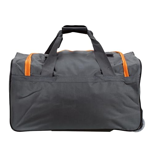 Rockland 22" Polyester Rolling Duffel Bag, Charcoal