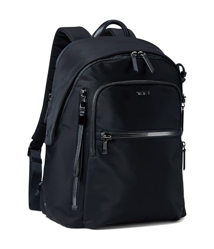 TUMI - Voyageur Halsey Backpack - Travel Backpack - For Business, Fashion, Commute - Holds Up to 14" Screens - Black & Gunmetal