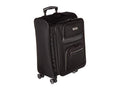Kenneth Cole REACTION Rugged Roamer Lightweight Softside Expandable 8-Wheel Spinner Luggage, Black, 20-Inch Carry-On
