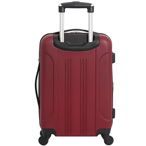 Travelers Club Chicago Hardside Expandable Spinner Luggage, Rhubarb, 22" Carry-On