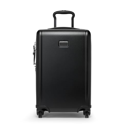 TUMI - Ventra Expandable 4-Wheeled Luggage - Men's and Women's Hard Sided Travel Suitcase - 21.8" Expandable Carry-On, Black Texture