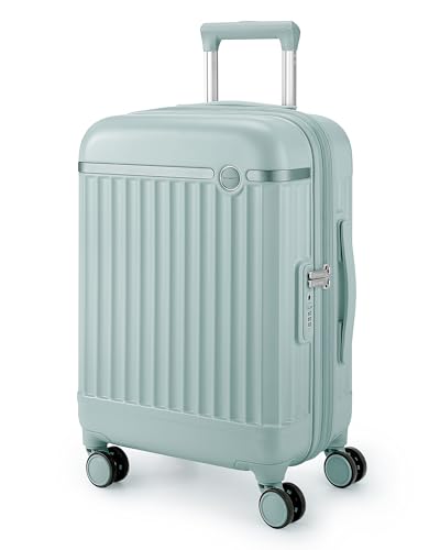 BAGSMART Expandable – Hardside Carry-On – Dark Sea Green for 22x14x9 carry-on luggage