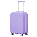 mixi Carry on Luggage, 20'' Suitcase Spinner Wheels Luggage Hardshell Lightweight Rolling Suitcases PC with Cover & TSA Lock for Business Travel, Lilac Purple