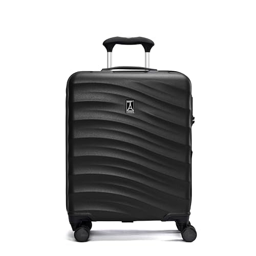 Travelpro Maxlite Air V2 Hardside Expandable Carry on Luggage, 8 Spinner Wheels, Lightweight Hard Shell Suitcase, TSA lock, Black, International Carry On 18-Inch