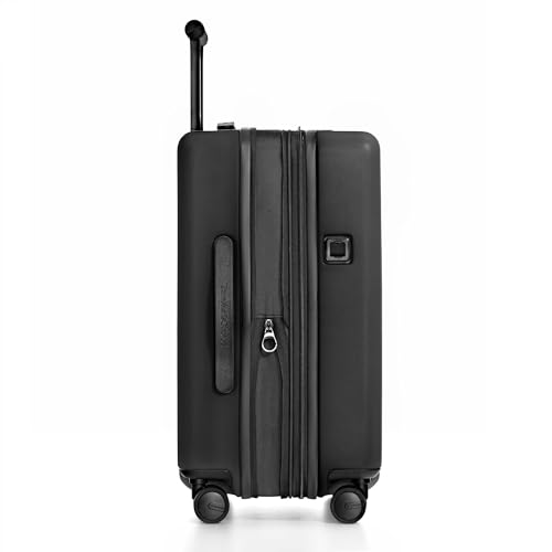 Traveler's Choice Markham Hardside Expandable Luggage with Double Spinner Wheels, Carry-On 21-Inch Suitcase, TSA Lock, 21-Inch, Black