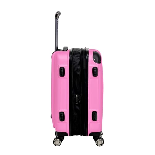 Kenneth Cole REACTION Renegade Luggage Expandable 8-Wheel Spinner Lightweight Hardside Suitcase, Watermelon, 20-Inch Carry On