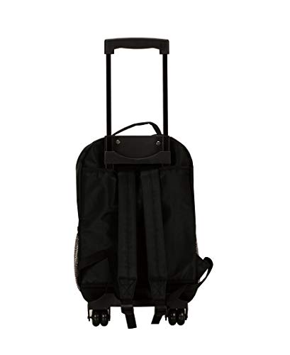Rockland Double Handle 17" Rolling Backpack, Black