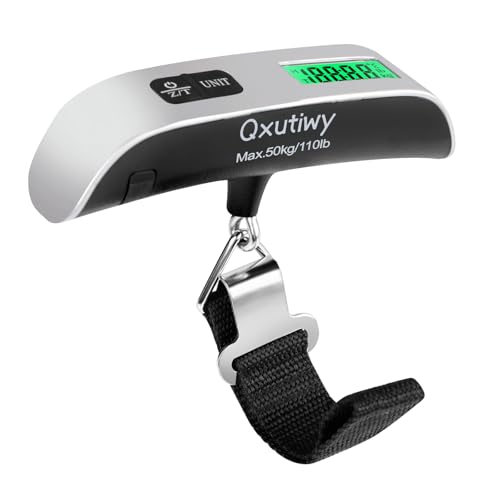 Qxutiwy Luggage Scale, 110 Pounds Digital Luggage Scale Battery Included