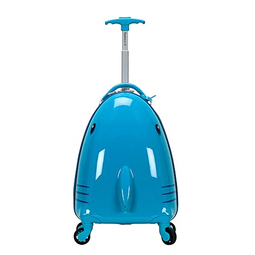 Rockland Jr. Kids' My First Hardside Spinner Luggage, Carry-On, Shark