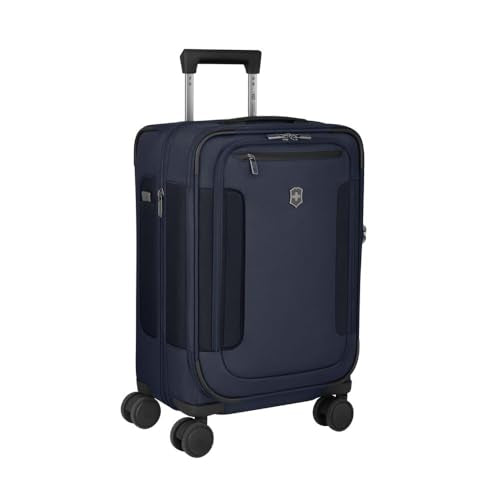 Victorinox Werks Traveler 7.0, Frequent Flyer Carry-On, 8-Wheel Softside Expandable Cabin Case, Navy Blue