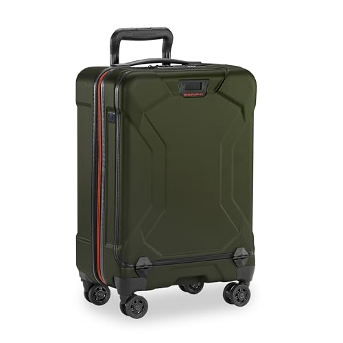 Briggs & Riley International 21" Carry On Spinner - Luggage for Travel, Suitcases with Wheels, Hardside Rolling Bag for Men & Women, Self-Repairing Zipper - Torq Collection, Hunter Green