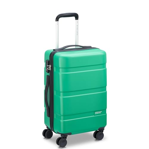 United Colors of Benetton Now! Hardside Luggage with Spinner Wheels, Green, Carry-On 19 Inch