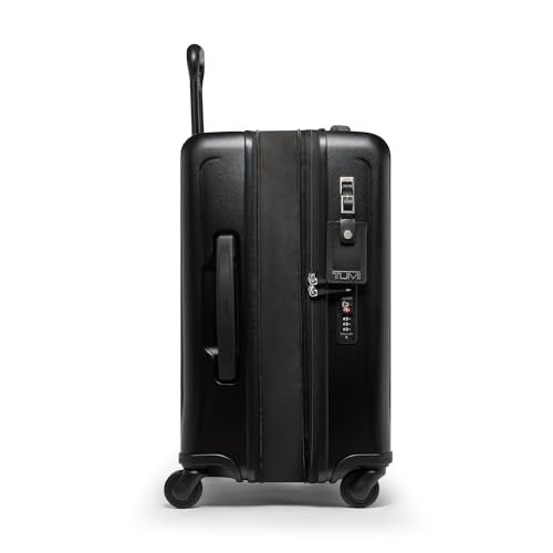 TUMI - Ventra Expandable 4-Wheeled Luggage - Men's and Women's Hard Sided Travel Suitcase - 21.8" Expandable Carry-On, Black Texture