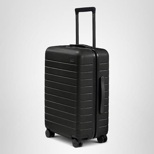 Away Bigger Carry-On Luggage - 23-Inch Lightweight Hardside Suitcase with 360° Spinner Wheels, Interior Compression System, TSA-Approved Lock - Jet Black