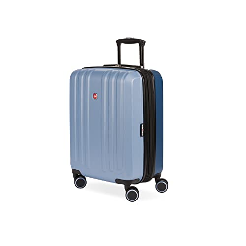 SwissGear Duet Expandable Luggage, Hard Shell Carry-On Luggage with Spinner Wheels