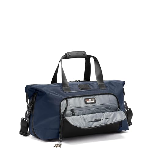 TUMI - Alpha Double Expansion Duffel - Business & Weekend Travel Duffel Bag - Designed for Durability & Functionality - Navy Blue