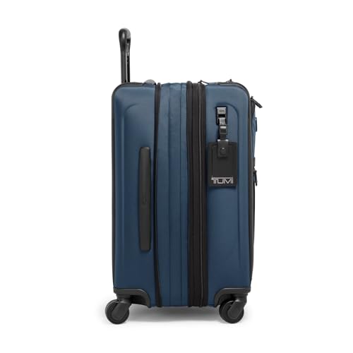 TUMI - Alpha Dual Access Expandable Carry-On Luggage - Zipper Expansion - Durable Ballistic Nylon Lightweight Suitcase -TSA Lock Tracer - Navy