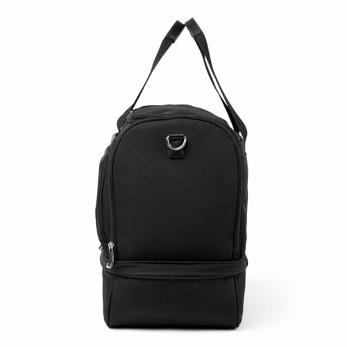 Travelpro Maxlite 5 Carry-On Weekender with Drop-Bottom Compartment, Lightweight Overnight Travel Duffel Bag, 19-Inch — Black