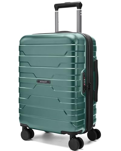 BAGSMART Expandable – Hardside Carry-On – Pine Green for 22x14x9 carry-on luggage