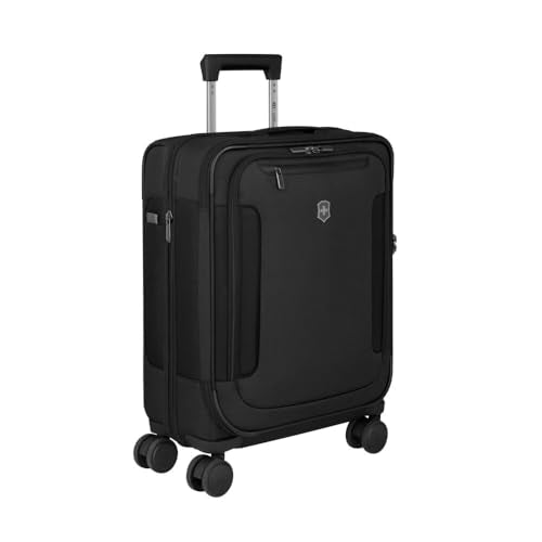 Victorinox Werks Traveler 7.0, Global Carry-On, 8-Wheel Softside Expandable Cabin Case, Black