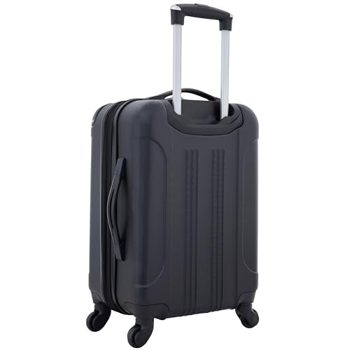 Travelers Club Chicago Hardside Expandable Spinner Luggage, Black, 22" Carry-On