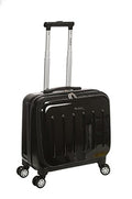 Rockland Revolution Hardside Rolling Computer Case, Carry-On, Black