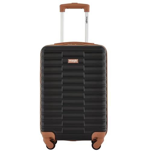 Wrangler 22" Outrider Hardside Carry-On Luggage, Black