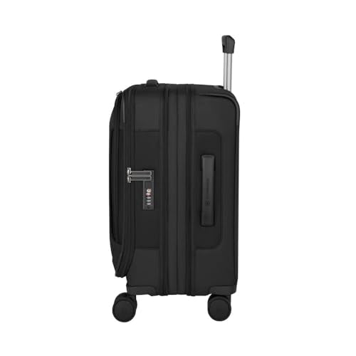 Victorinox Werks Traveler 7.0, Frequent Flyer Carry-On, 8-Wheel Softside Expandable Cabin Case, Black