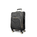 Kenneth Cole REACTION Chelsea Chevron Quilted Luggage, Black, 20-Inch Carry On