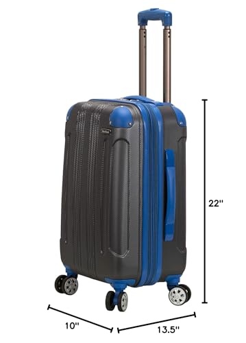 Rockland London Hardside Spinner Wheel Luggage, Carry-On 20", Two Tone Grey