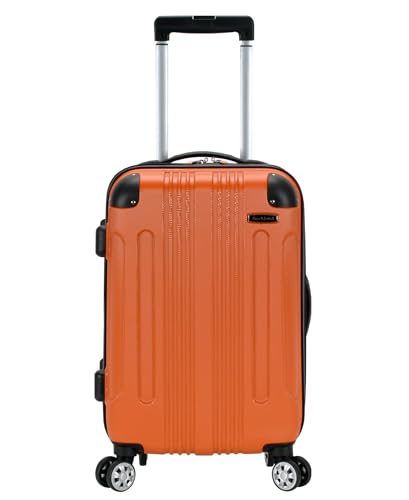 Rockland London Hardside Spinner Wheel Luggage, Carry-On 20", Orange