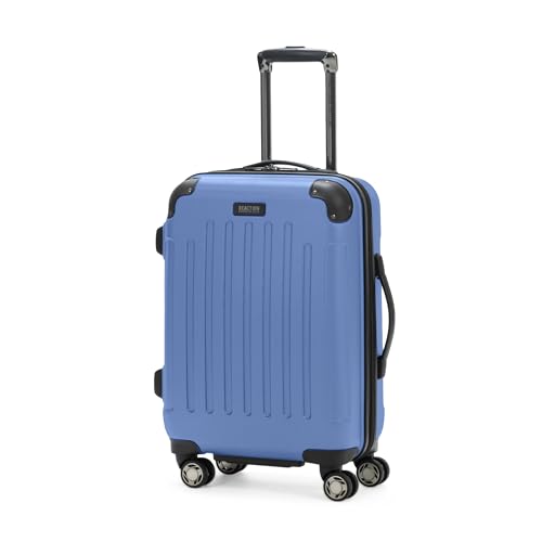 Kenneth Cole REACTION Renegade Luggage Expandable 8-Wheel Spinner Lightweight Hardside Suitcase, Periwinkle Blue, 20-Inch Carry On
