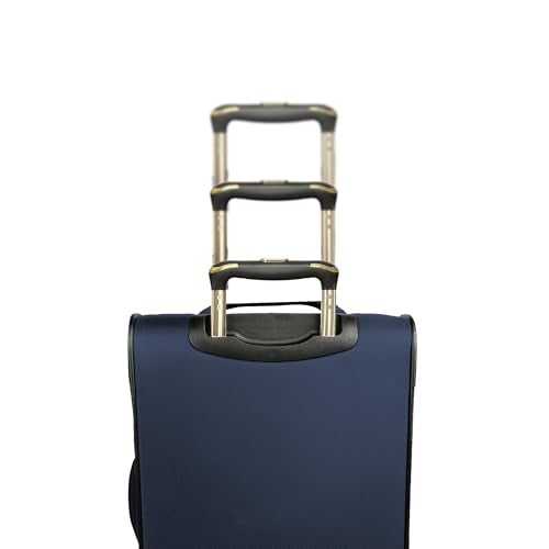 Kenneth Cole REACTION Chelsea Chevron Quilted Luggage, Navy, 20-Inch Carry On