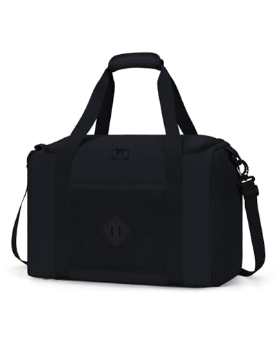 WANDF For Frontier Airlines Personal Item Bag 18x14x8, Travel Duffel Bags with Wet Pockets, Lightweight Carry on Weekender Overnight Duffle for Women (Black)