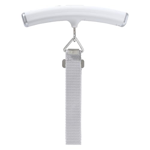 Taylor Digital Luggage Scale, Handheld Travel Scale with Locking Weight Display, Portable Suitcase Scale for Avoiding Overweight Baggage Fees, White, 2 AAA Batteries Included