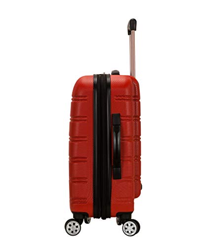 Rockland Melbourne Hardside Expandable Spinner Wheel Luggage, Carry-On 20", Red