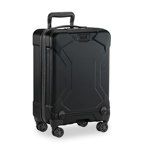 Briggs & Riley Domestic 22" Carry On Spinner - Luggage for Travel, Suitcases with Wheels, Hardside Rolling Bag for Men & Women, Self-Repairing Zipper - Torq Collection, Stealth Black