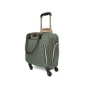 Kenneth Cole REACTION Chelsea Chevron Quilted Luggage, Olive, Underseater, 17-Inch Carry On