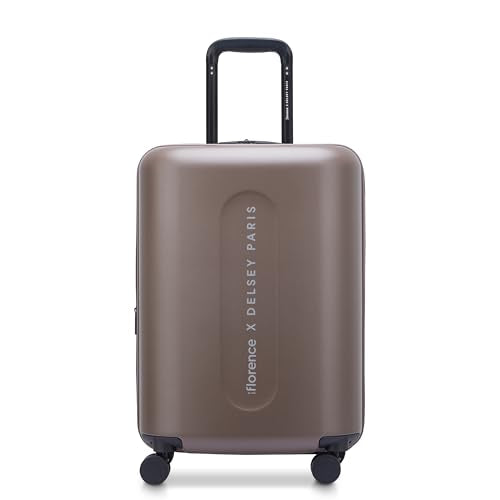 florence by mills Catch Flights Hardside Expandable Luggage with Spinner Wheels, Chestnut, Carry-On 20 Inch