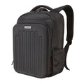 Kenneth Cole REACTION The Venturer 17" Polyester Tech Travel Backpack for Work, Black