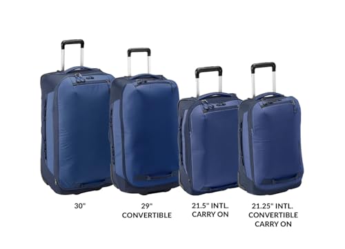 Eagle Creek Expanse 2-Wheel International Carry On Luggage - Efficient Packing Capacity for Strict Baggage Requirements - Heavy Duty Wheels - Telescoping Handle - Pilot Blue - 21.5