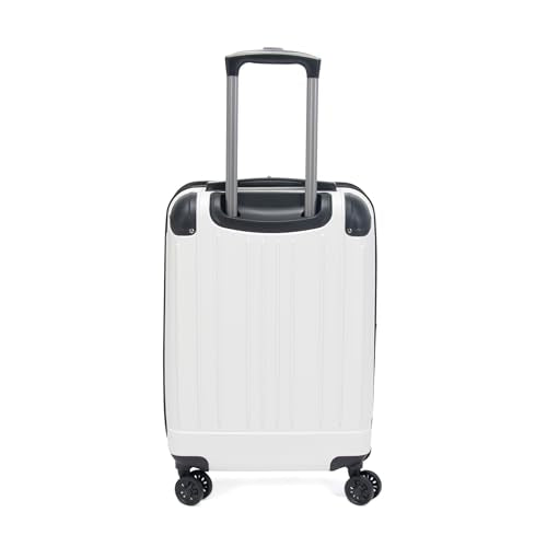 Kenneth Cole Reaction Flying Axis 20" Hardside Expandable 8-Wheel Spinner Carry-On Suitcase, Coconut White
