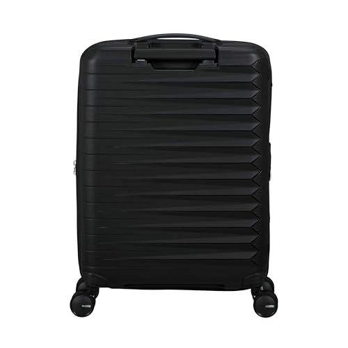American Tourister Fastfoward Expandable Hardside Luggage with Spinner Wheels, Flash Black, Carry-on