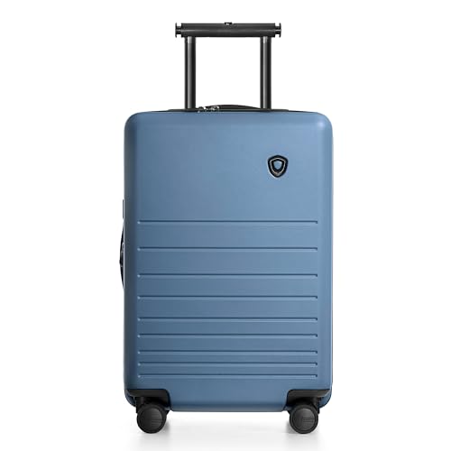 Traveler's Choice Markham Hardside Expandable Luggage with Double Spinner Wheels, Carry-On 21-Inch Suitcase, TSA Lock, 21-Inch, Navy