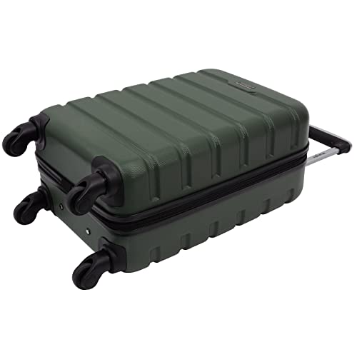 Wrangler 22" Hardside Spinner Carry-On Luggage, Deep Depth