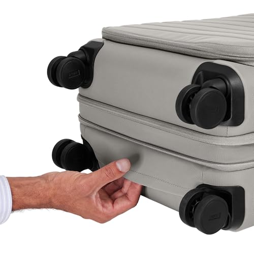 Away Bigger Carry-On Luggage - 23-Inch Lightweight, Expandable Softside Suitcase with 360° Spinner Wheels, Interior Compression System, TSA-Accepted Lock - Cloud Gray