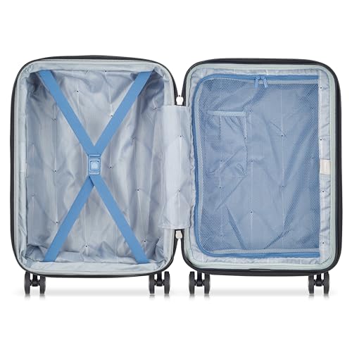 DELSEY PARIS Cruise 3.0 Hardside Expandable Luggage with Spinner Wheels, Black, Carry on 20 Inch