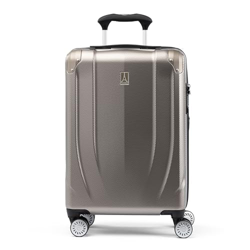 Travelpro Pathways 3 Hardside Expandable Luggage, 8 Spinner Wheels, Lightweight Hard Shell Suitcase, Carry On 21 Inch, Champagne