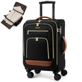 LOVEVOOK 49L Carry on Luggage 22x14x9 Airline Approved, 22 Inch Large Rolling Suitcase with Suit Folder & Spinner Wheels & TSA Lock, Softside Lightweight Underseat Carryon Luggage for Women Men Travel
